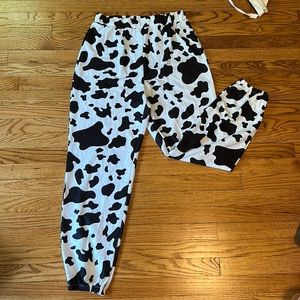 Cow Print Joggers